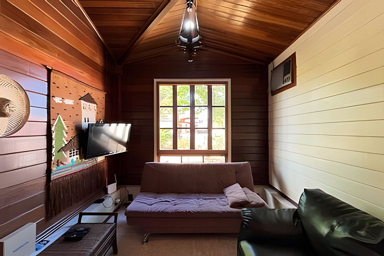 Casa de praia em condomínio com ar-condicionado e piscina