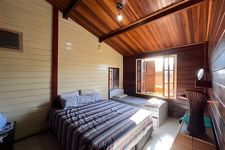 Casa de praia em condomínio com ar-condicionado e piscina