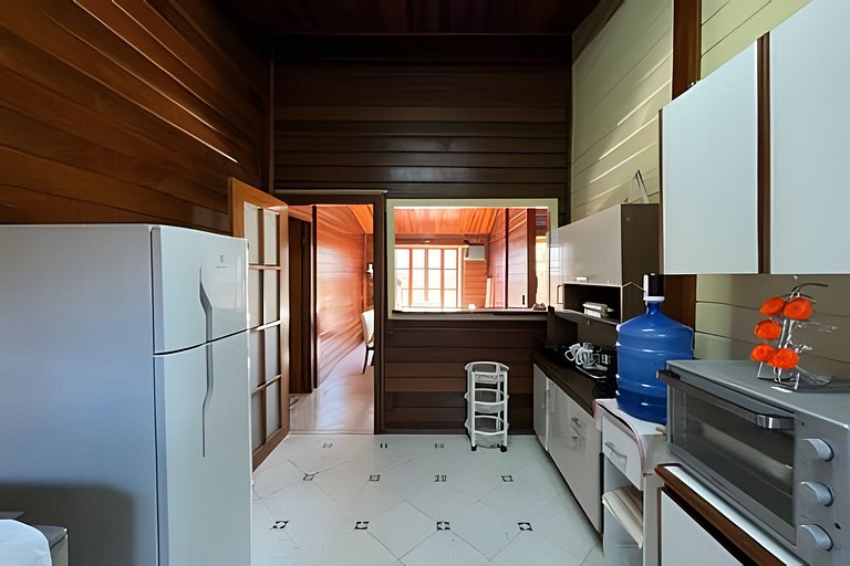 Casa de praia em condomínio com ar-condicionado e piscina