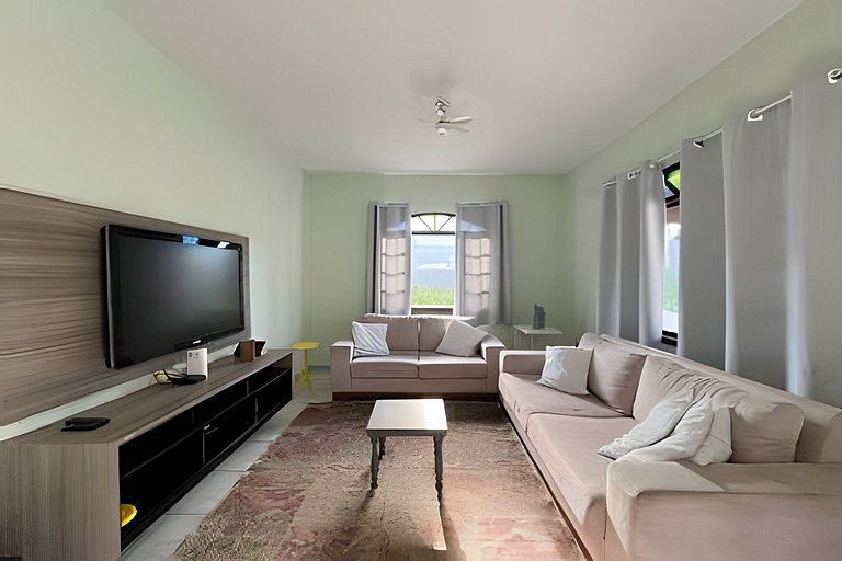 Casa de praia em Condomínio, Ar e Piscina c/ Hidro