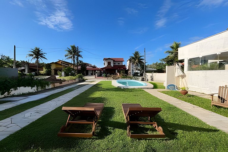 Casa de praia em Condomínio, Ar e Piscina c/ Hidro