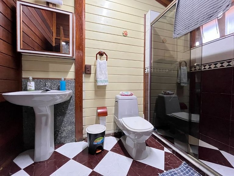 Casa de praia em condomínio com ar-condicionado e piscina