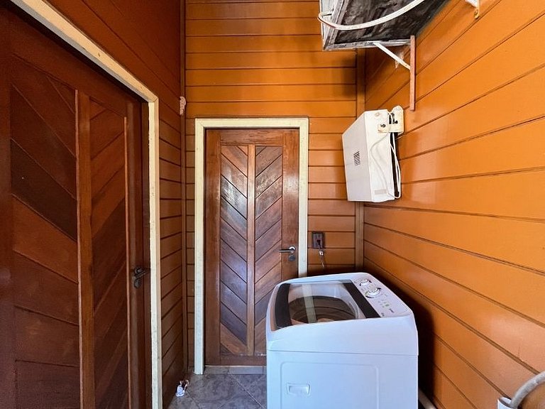 Casa de praia em condomínio com ar-condicionado e piscina