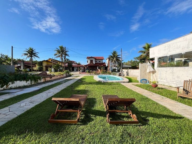 Casa de praia em Condomínio, Ar e Piscina c/ Hidro