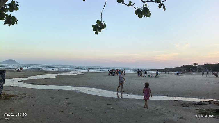 Casa de praia em condomínio com ar-condicionado e piscina