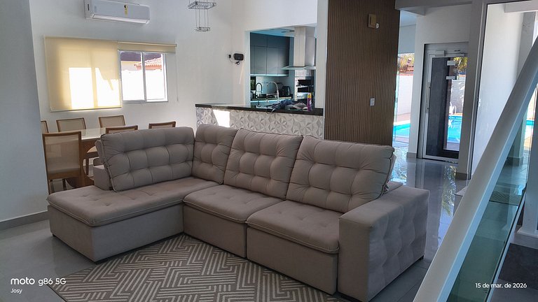 Casa Asobradada,(triplex) 5 suites