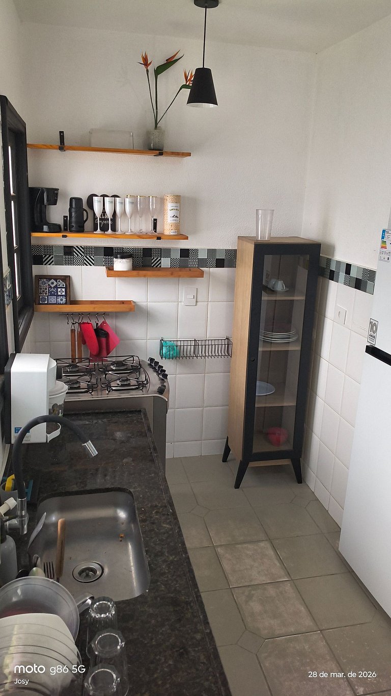 Vilagio Pé na Areia, Morada da Praia, acomoda até 6 pessoas